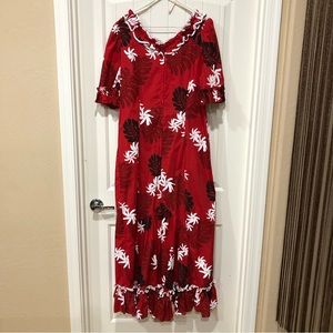 Hawaiian MuMu Beautiful Red Full Length XL
